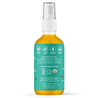 Calming Baby Oil Glass Bottle * Badger Supplement - Conners Clinic
